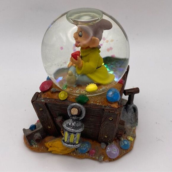 Disney Dopey Gem Mining Cart Mini Snow Globe - Picture 2 of 6
